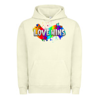 Pigment Pistachio love wins pride lgbtq Urban Hoodie - AdoDesignShop