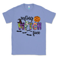 Colony Blue Resting Witch Face Classic Tee - CowhideDigitalArt