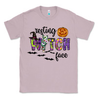Lilac Resting Witch Face Classic Tee - CowhideDigitalArt
