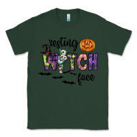 Sports Green Resting Witch Face Classic Tee - CowhideDigitalArt