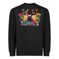 Black Sweet Summer Heavyweight Sweatshirt - CowhideDigitalArt