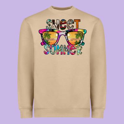 Sweet Summer Heavyweight Sweatshirt Designed By Cowhidedigitalart