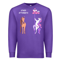 Purple Other Attorneys Me Tee Unicorn Attorney Funny Gift Idea Attorney Tshir Premium Sweatshirt - trangStudio