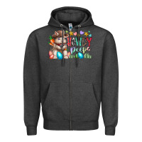Charcoal Heather howdy peeps Zipper Hoodie - RacoonDesign