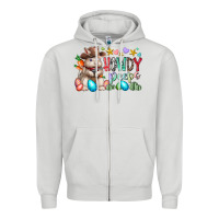 Dove Grey howdy peeps Zipper Hoodie - RacoonDesign