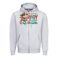 Heather Grey howdy peeps Zipper Hoodie - RacoonDesign