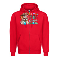 Red howdy peeps Zipper Hoodie - RacoonDesign