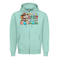 Seafoam howdy peeps Zipper Hoodie - RacoonDesign