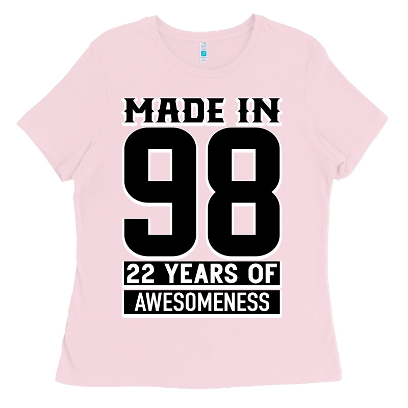 Made In 98 22 Years Of Awesomeness Ladies Tee by Bettercallsaul | Teevron