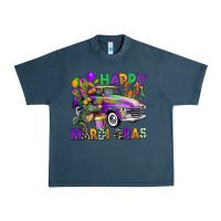 Midnight Navy happy mardi gras truck Urban Heavy Tee - CowGirlArtShop