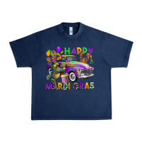 Navy happy mardi gras truck Urban Heavy Tee - CowGirlArtShop