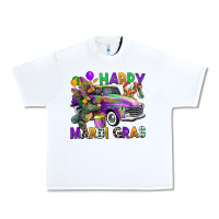 White happy mardi gras truck Urban Heavy Tee - CowGirlArtShop
