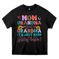 Black mom grandma great grandma it's just keeps getting Heavy Core Tee - Artiststas