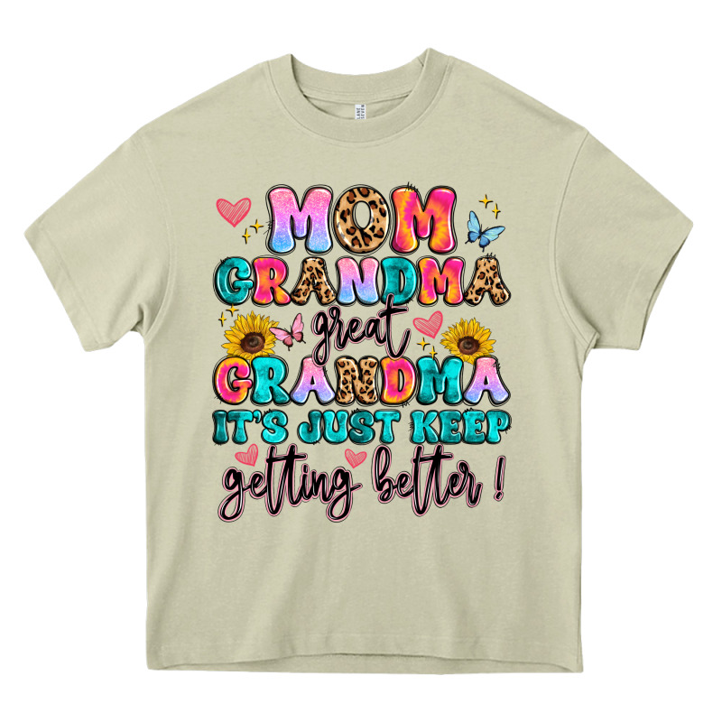 Mom Grandma Great Grandma It's Just Keeps Getting Heavy Core Tee by Artiststas | Teevron