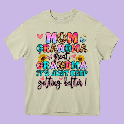 Mom Grandma Great Grandma It's Just Keeps Getting Heavy Core Tee Designed By Artiststas