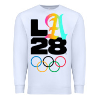 White 2028 summer olympics Premium Sweatshirt - FloraArt