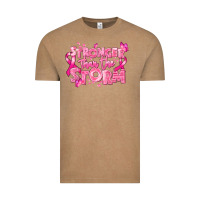 Vintage Coffee stronger than the storm breast cancer Vintage Tee - RanaPortraitStore