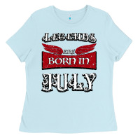 Baby Blue Legends are born in July Ladies Tee - Bettercallsaul