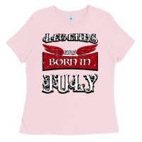 Bubblegum Pink Legends are born in July Ladies Tee - Bettercallsaul