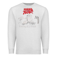 Oatmeal Heather Morbid Angel, Morbid Angel vintage, Morbid Angel art, Morbid Angel pai Premium Sweatshirt - FloraArt