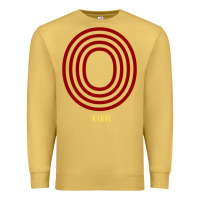Antique Gold K Love 0 Premium Sweatshirt - FloraArt