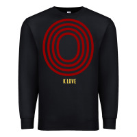 Black K Love 0 Premium Sweatshirt - FloraArt