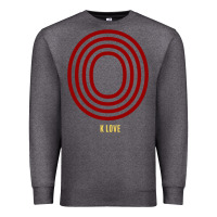 Charcoal Heather K Love 0 Premium Sweatshirt - FloraArt