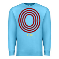 Ocean Blue K Love 0 Premium Sweatshirt - FloraArt