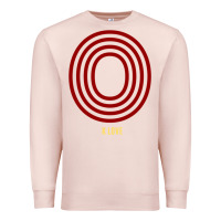 Pale Pink K Love 0 Premium Sweatshirt - FloraArt