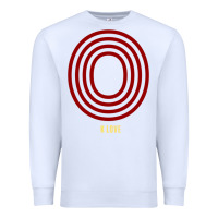 White K Love 0 Premium Sweatshirt - FloraArt
