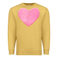 Antique Gold Valentines Pink Heart Premium Sweatshirt - FloraArt