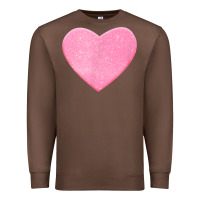 Chestnut Valentines Pink Heart Premium Sweatshirt - FloraArt