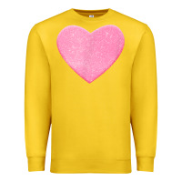 Lemon Valentines Pink Heart Premium Sweatshirt - FloraArt
