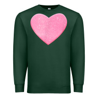 Sports Green Valentines Pink Heart Premium Sweatshirt - FloraArt