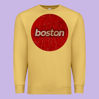 Boston   Simple Red Circle Vintage Premium Sweatshirt Designed By Floraart