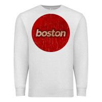 Oatmeal Heather boston   simple red circle vintage Premium Sweatshirt - FloraArt