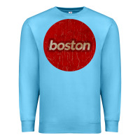 Ocean Blue boston   simple red circle vintage Premium Sweatshirt - FloraArt