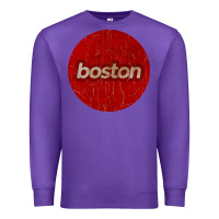 Purple boston   simple red circle vintage Premium Sweatshirt - FloraArt