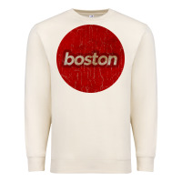 Sandshell boston   simple red circle vintage Premium Sweatshirt - FloraArt