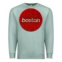 Seafoam boston   simple red circle vintage Premium Sweatshirt - FloraArt