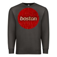 Smoke boston   simple red circle vintage Premium Sweatshirt - FloraArt