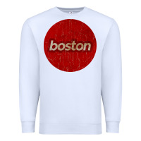 White boston   simple red circle vintage Premium Sweatshirt - FloraArt
