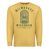 Antique Gold shotz beer worn Premium Sweatshirt - FloraArt