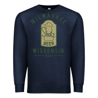 Navy shotz beer worn Premium Sweatshirt - FloraArt