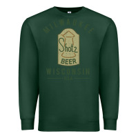 Sports Green shotz beer worn Premium Sweatshirt - FloraArt