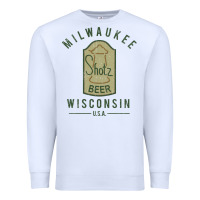 White shotz beer worn Premium Sweatshirt - FloraArt