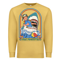 Antique Gold Stay Positive Classic Premium Sweatshirt - FloraArt