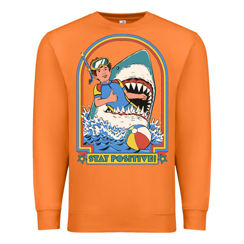 Stay Positive Classic Premium Sweatshirt by FloraArt | Teevron