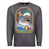 Charcoal Heather Stay Positive Classic Premium Sweatshirt - FloraArt