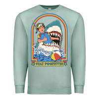 Seafoam Stay Positive Classic Premium Sweatshirt - FloraArt